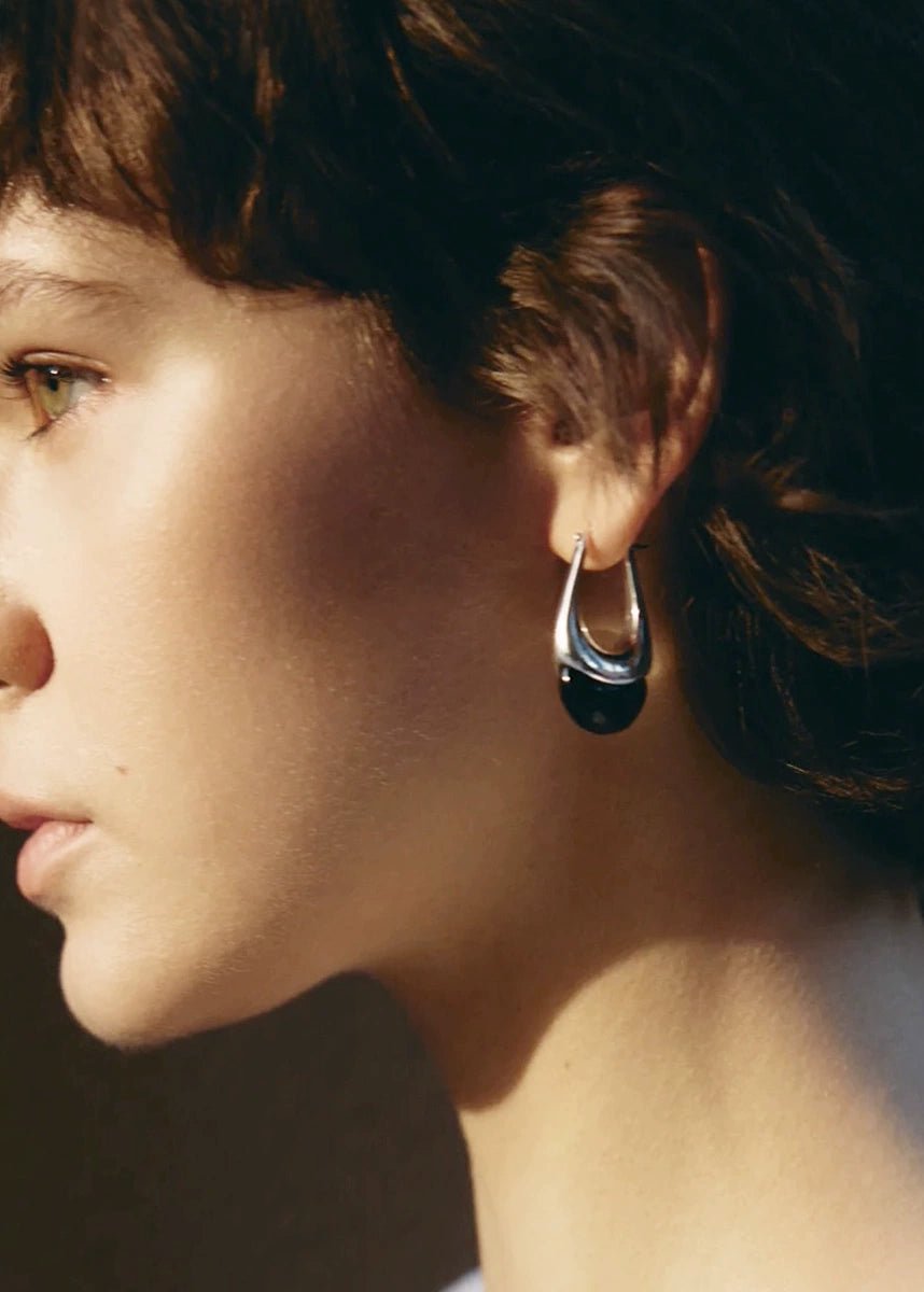 Sculpture water droplets earrings - Vera Lumina