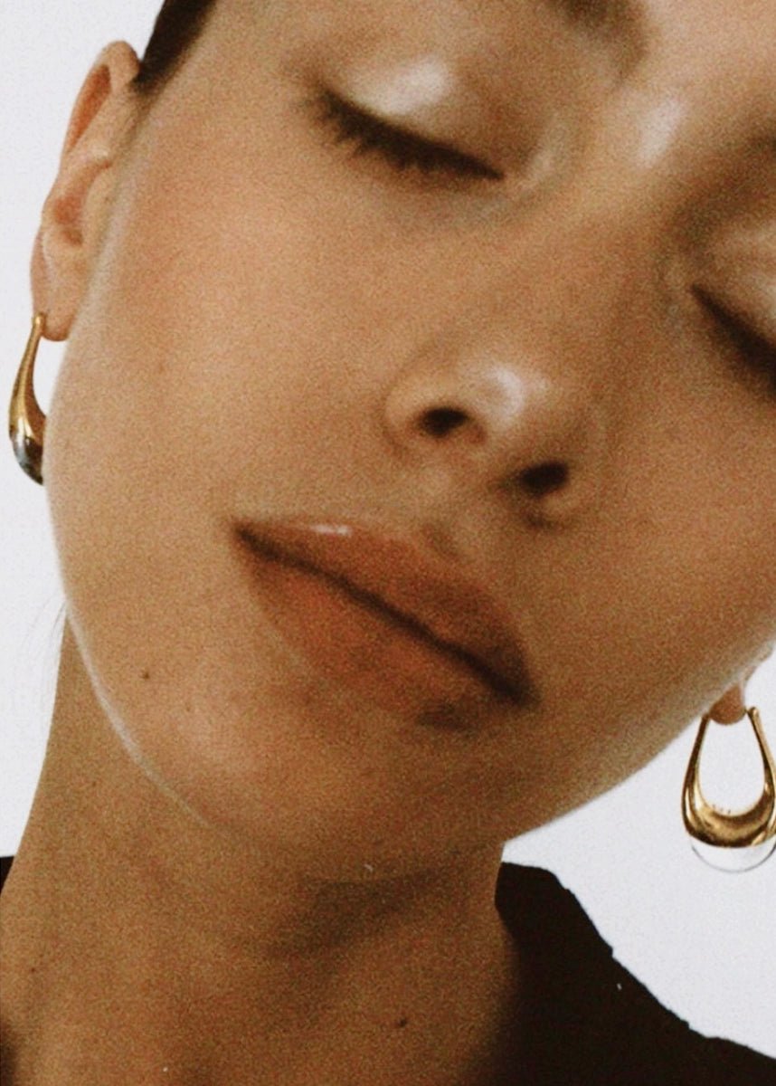 Sculpture water droplets earrings - Vera Lumina