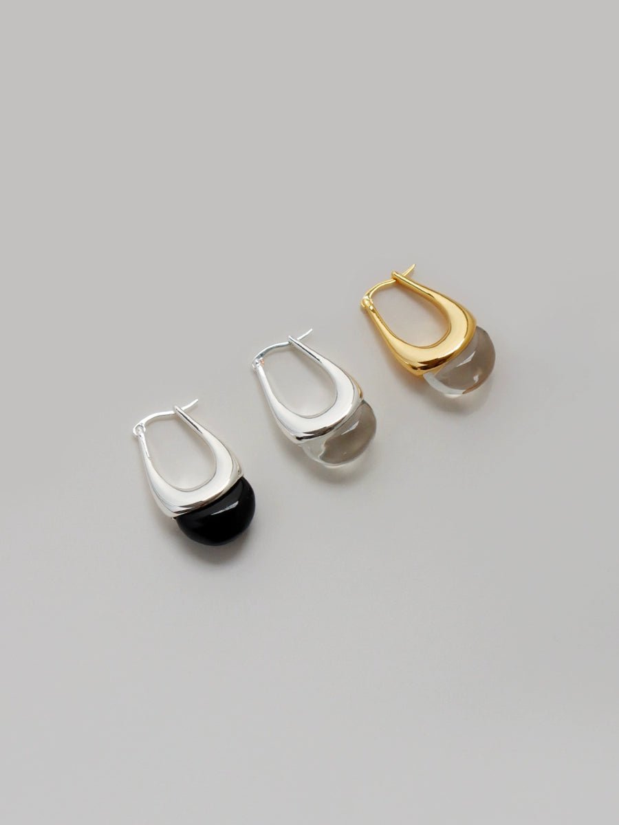 Sculpture water droplets earrings - Vera Lumina