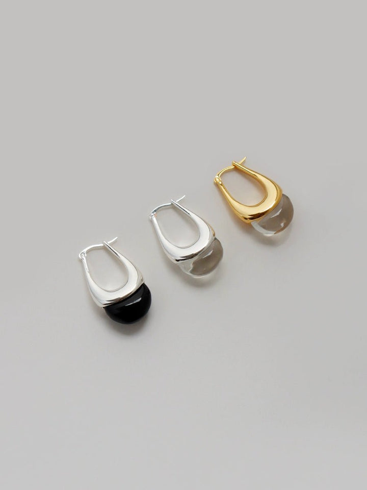 Sculpture water droplets earrings - Vera Lumina