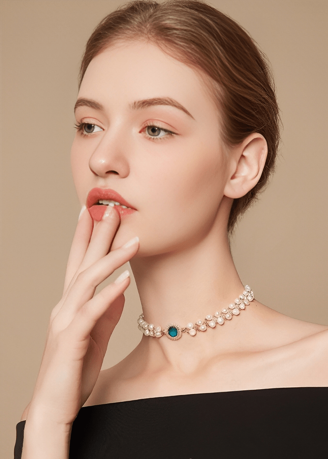 SEA GODDESS GEM CHOKER - Vera Lumina