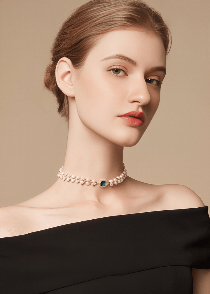 SEA GODDESS GEM CHOKER - Vera Lumina