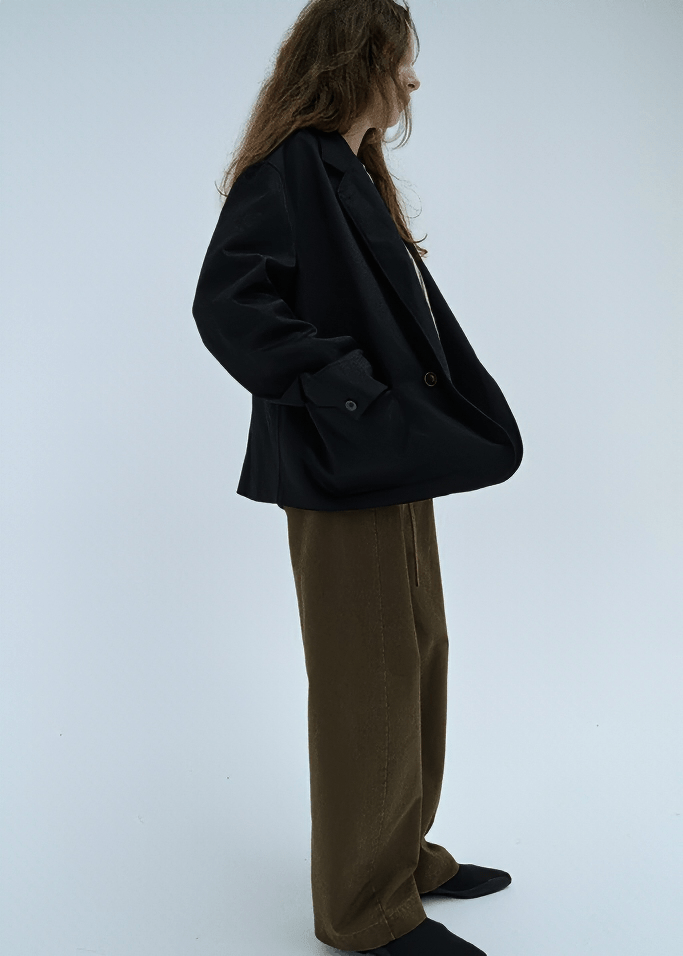 SEAMED CARGO TROUSERS - Vera Lumina