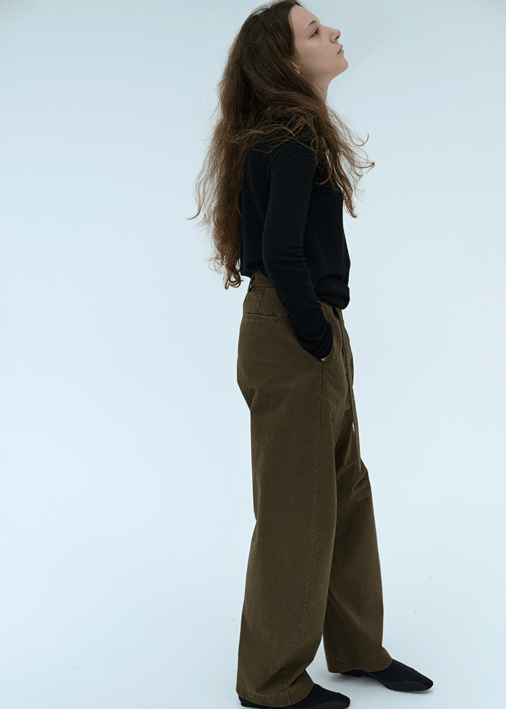 SEAMED CARGO TROUSERS - Vera Lumina
