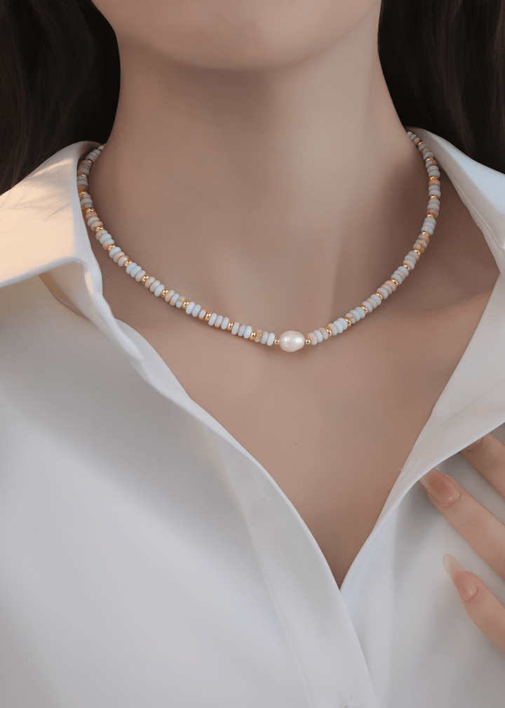 SEASHELL DISC CHOKER - Vera Lumina