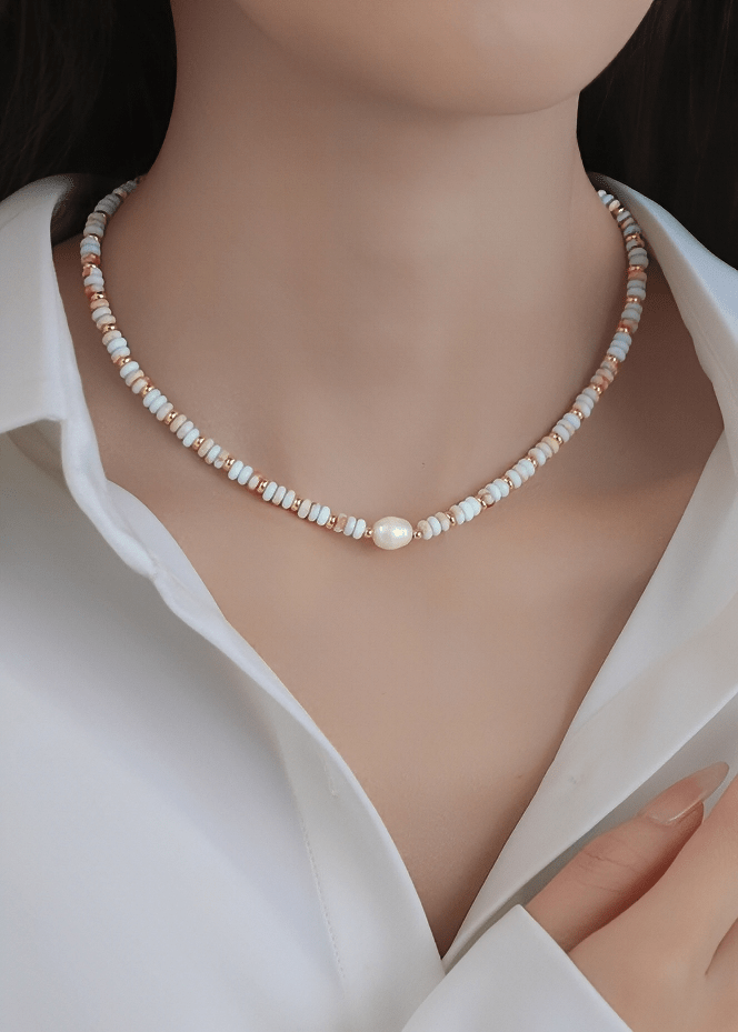 SEASHELL DISC CHOKER - Vera Lumina