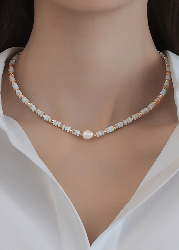 SEASHELL DISC CHOKER - Vera Lumina