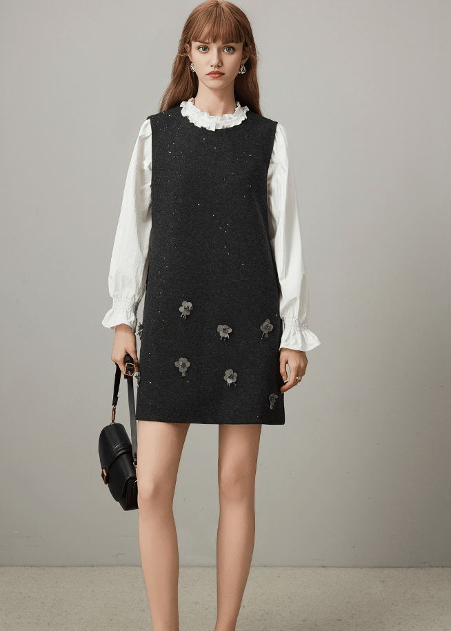 SEQUIN DAISY BLOUSE&JUMPER - Vera Lumina