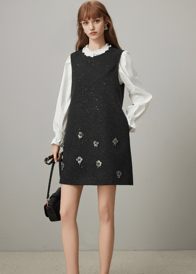 SEQUIN DAISY BLOUSE&JUMPER - Vera Lumina