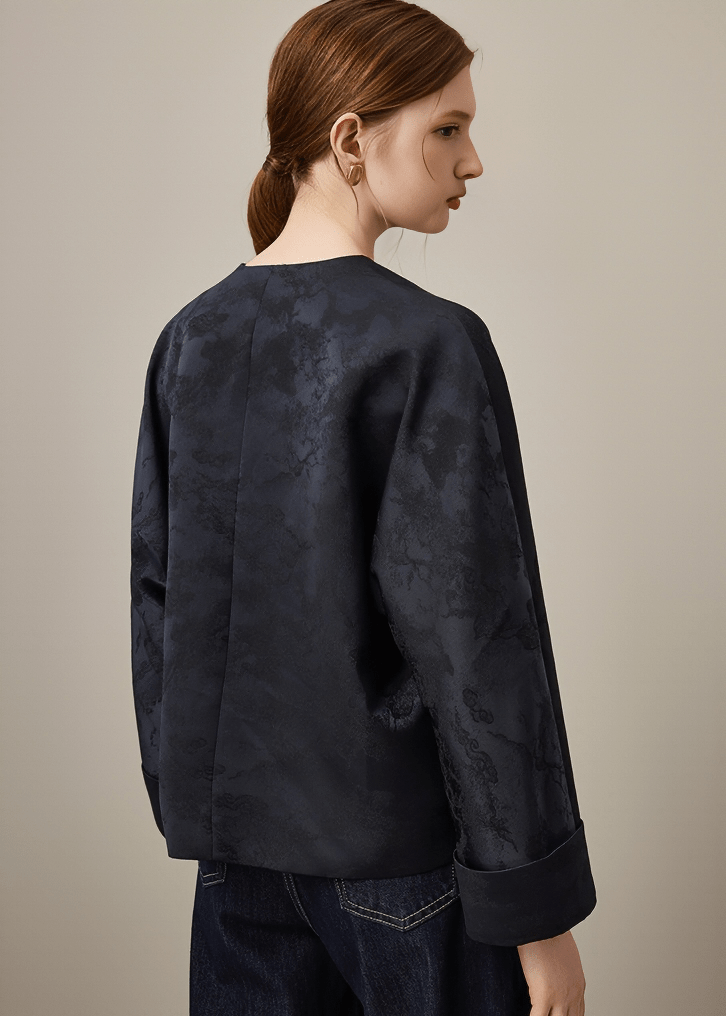 SEQUIN IRIS BROCADE JACKET - Vera Lumina