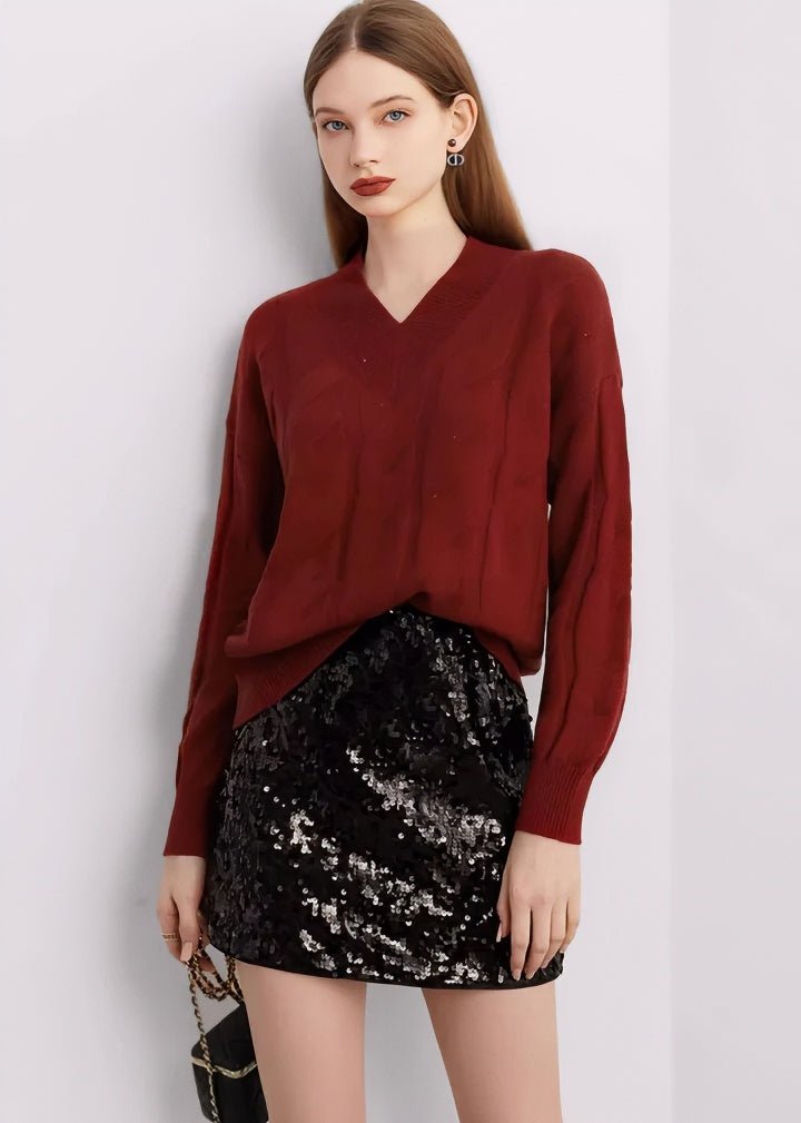 Sequin Tight Mini Skirt - Vera Lumina