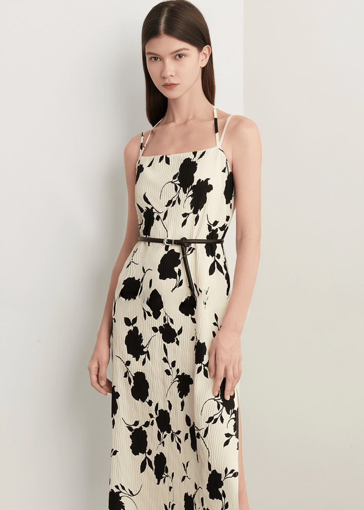 SHADOW BLOSSOM MIDI DRESS - Vera Lumina