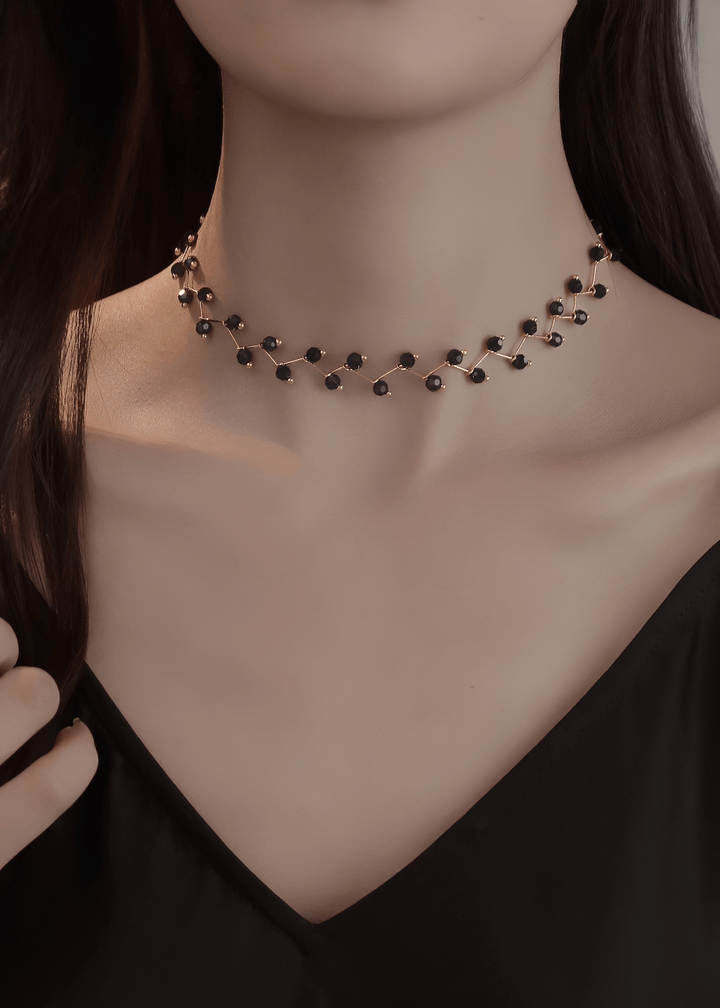 SHADOW STAR DROP LAYERED NECKLACE - Vera Lumina