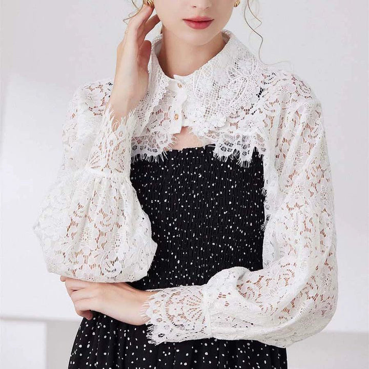 Shawl Curler Cardigan - Vera Lumina