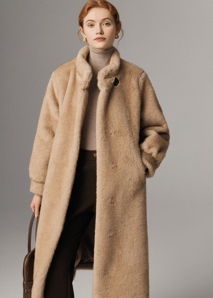 SHEARLING STANCE COAT - Vera Lumina
