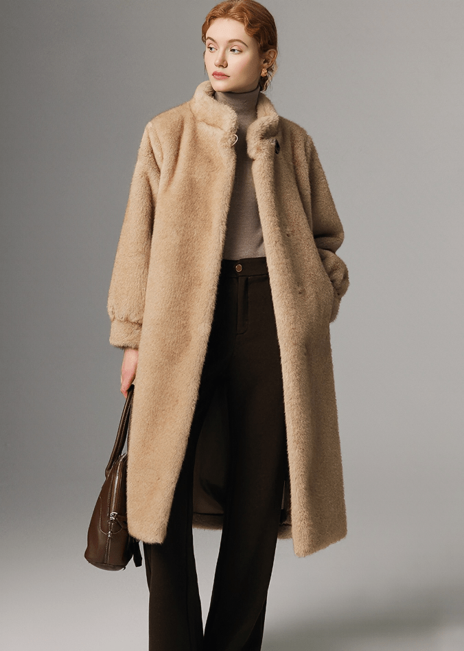 SHEARLING STANCE COAT - Vera Lumina