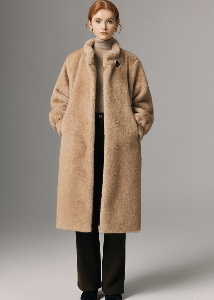 SHEARLING STANCE COAT - Vera Lumina