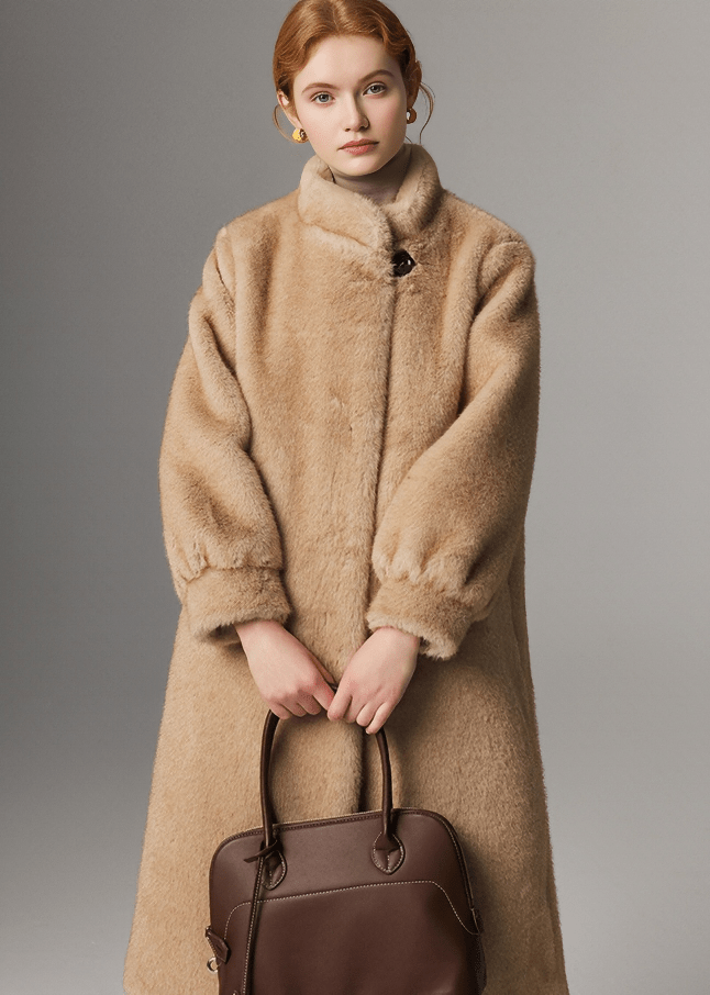 SHEARLING STANCE COAT - Vera Lumina