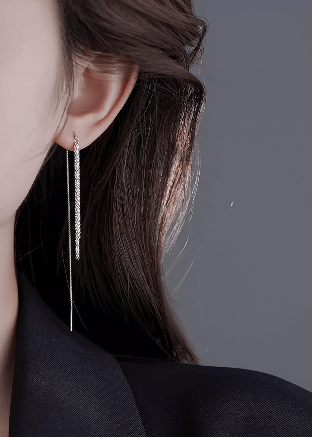 SHIMMER THREAD PIERCED EARRINGS - Vera Lumina