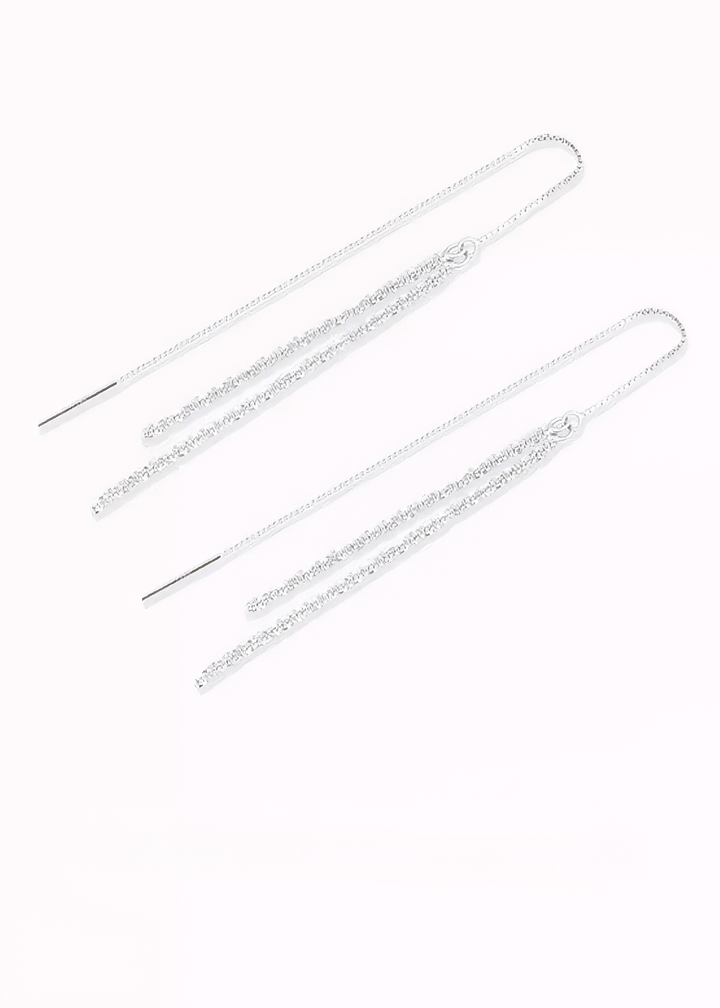 SHIMMER THREAD PIERCED EARRINGS - Vera Lumina