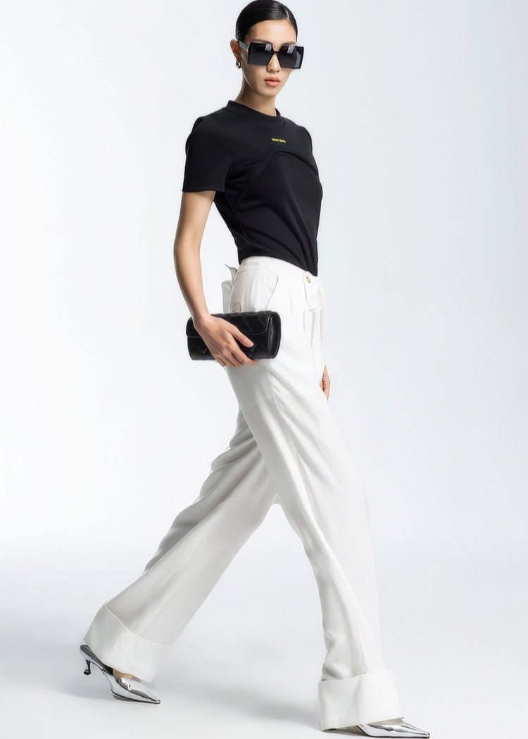 single wide leg loose pants - Vera Lumina