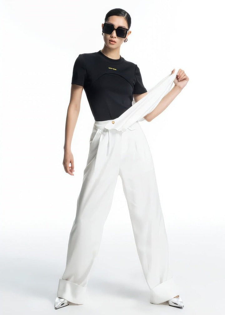 single wide leg loose pants - Vera Lumina