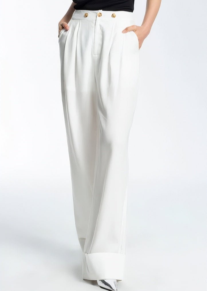 single wide leg loose pants - Vera Lumina