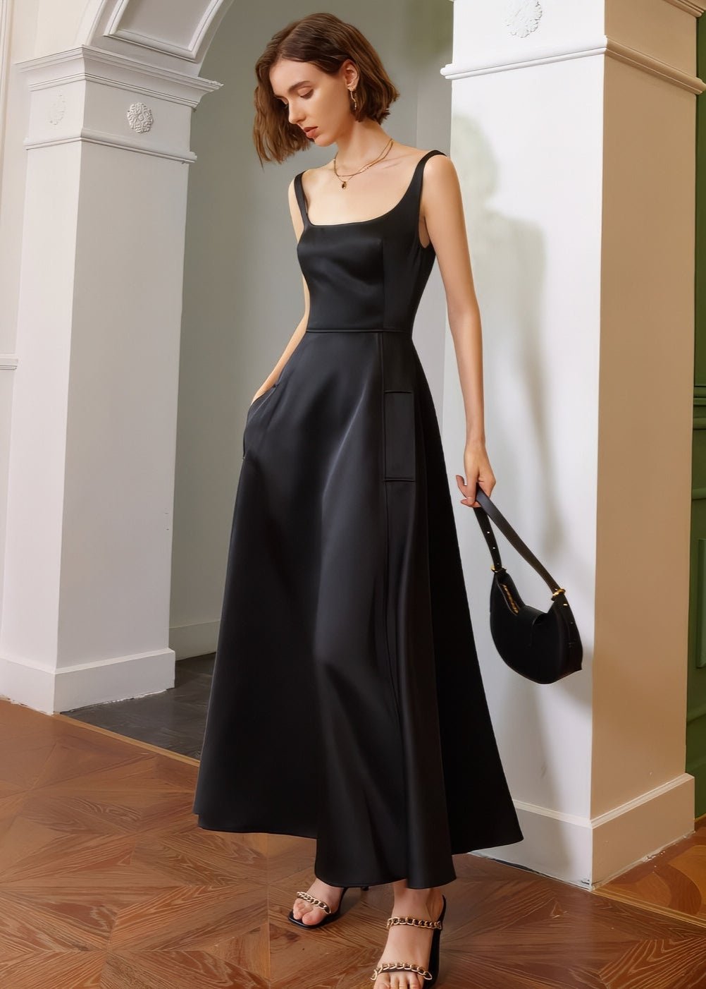 Sleeveless long skirt dress - Vera Lumina