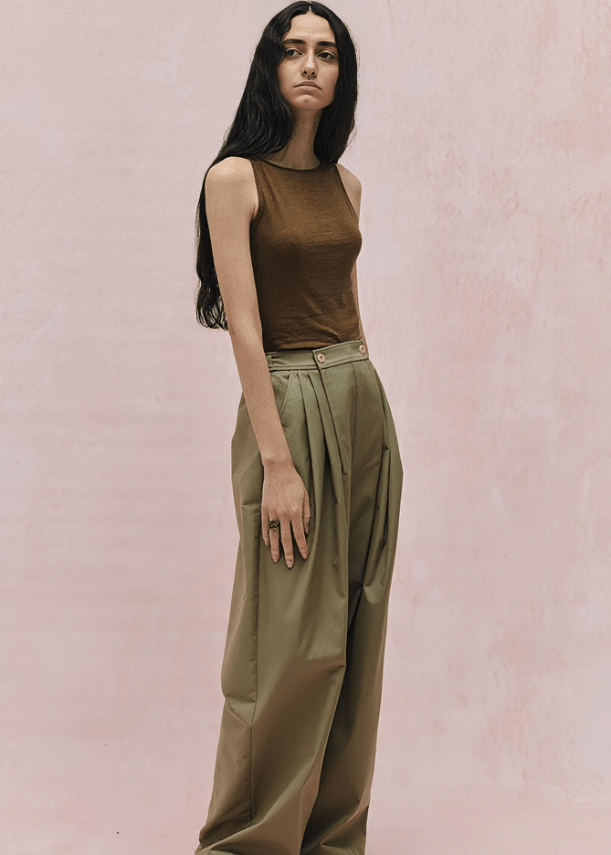 SLEEVELESS RIB KNIT TANK TOP - Vera Lumina