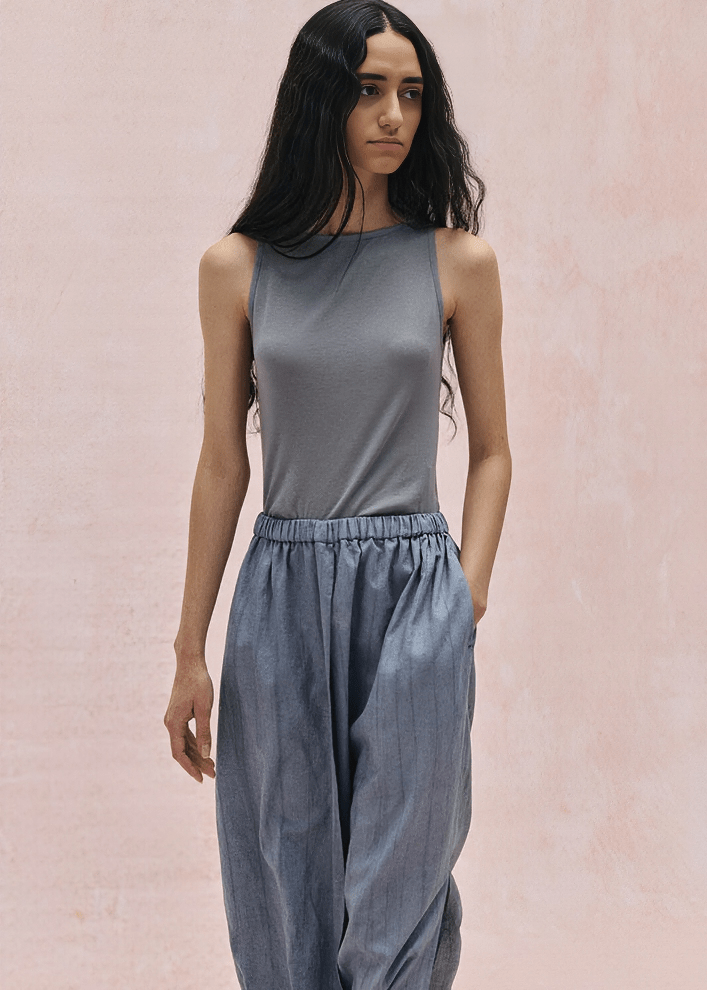 SLEEVELESS RIB KNIT TANK TOP - Vera Lumina