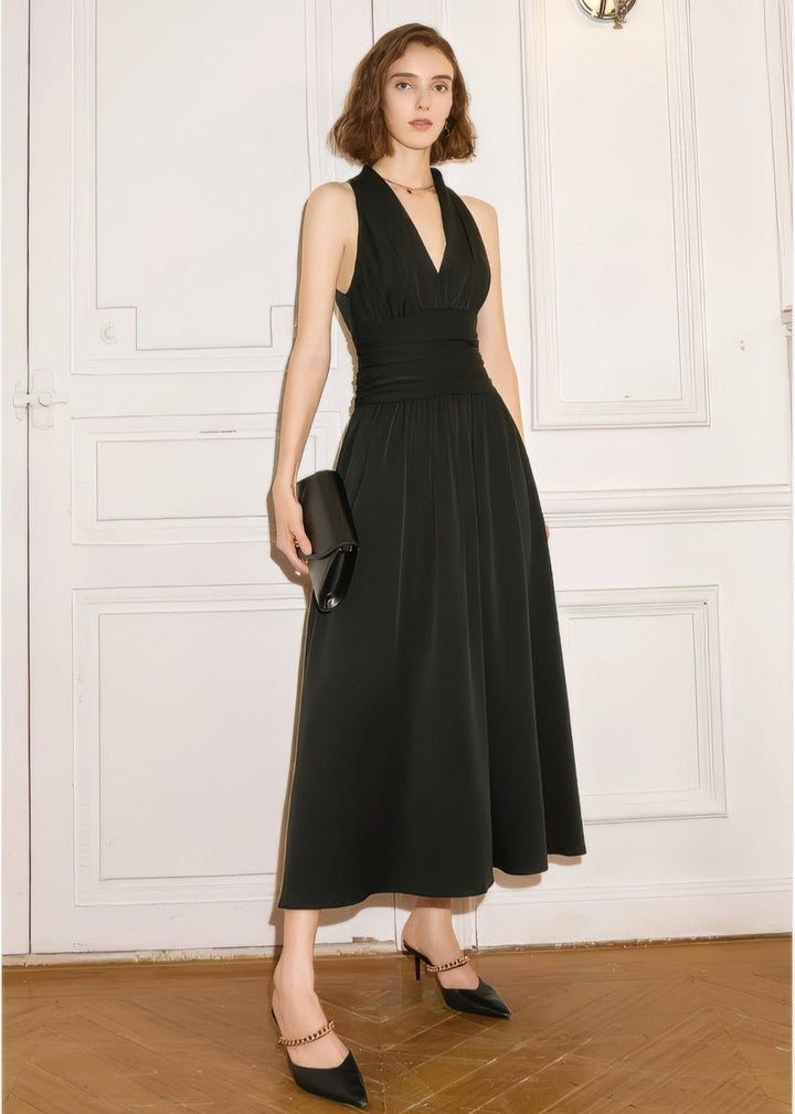 sleeveless V - neck dress - Vera Lumina
