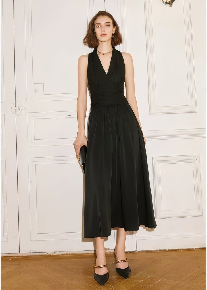 sleeveless V - neck dress - Vera Lumina