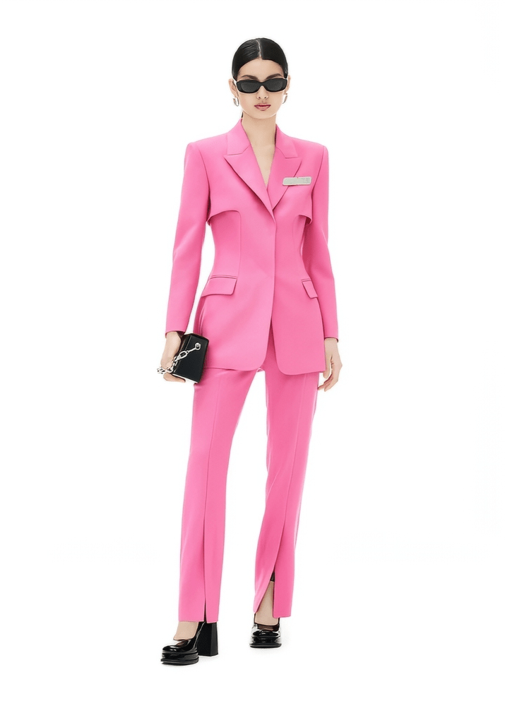 Slim deconstructed jacket & pants - Vera Lumina