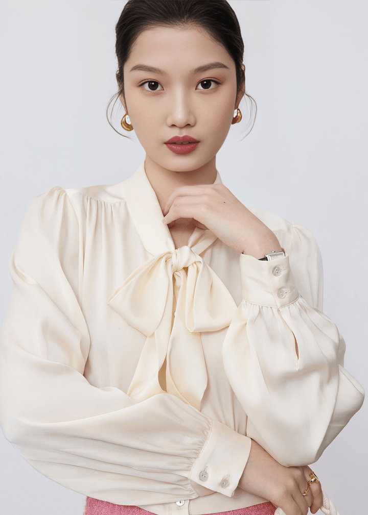 SOVEREIGN RIBBON BLOUSE - Vera Lumina