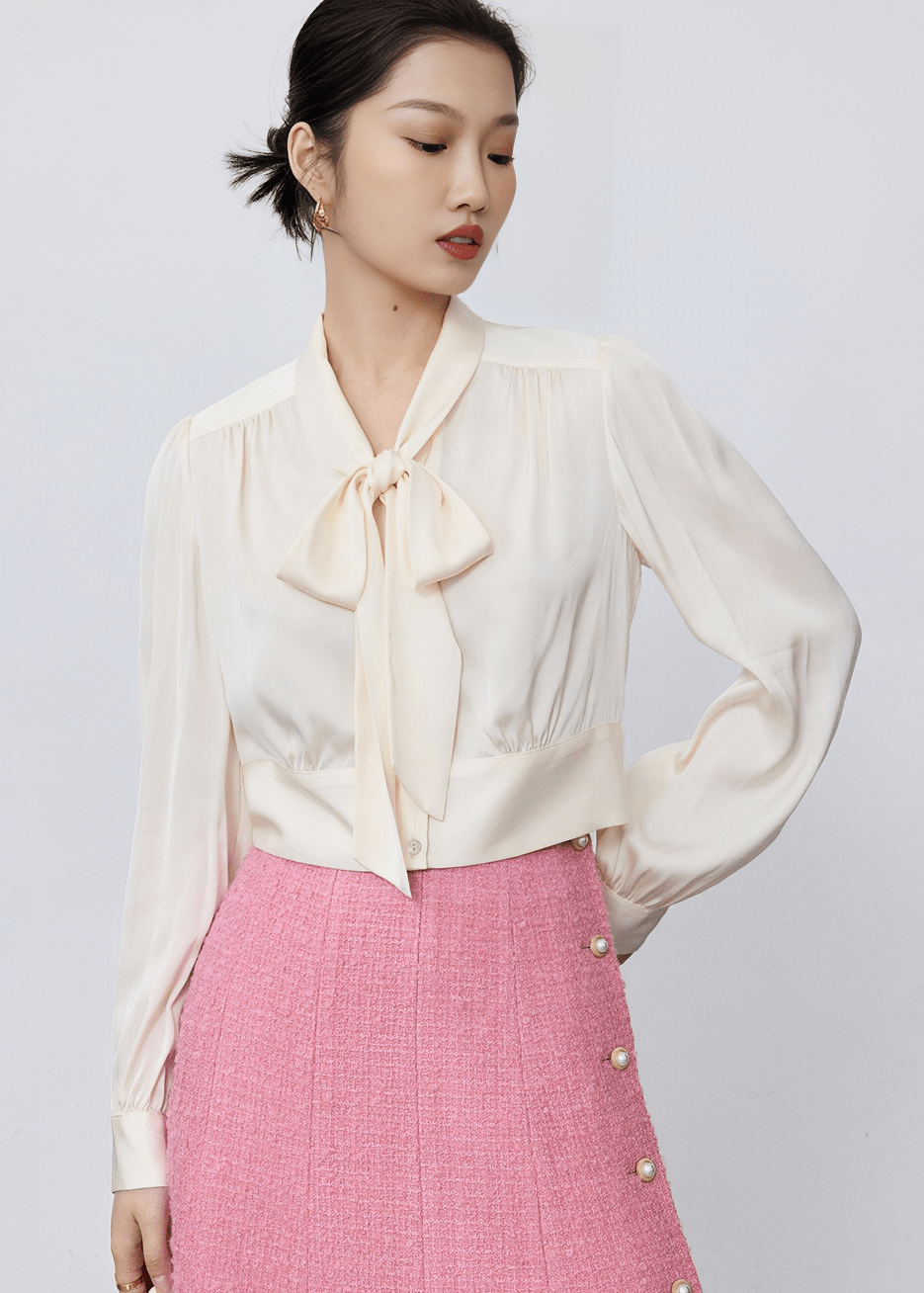 SOVEREIGN RIBBON BLOUSE - Vera Lumina