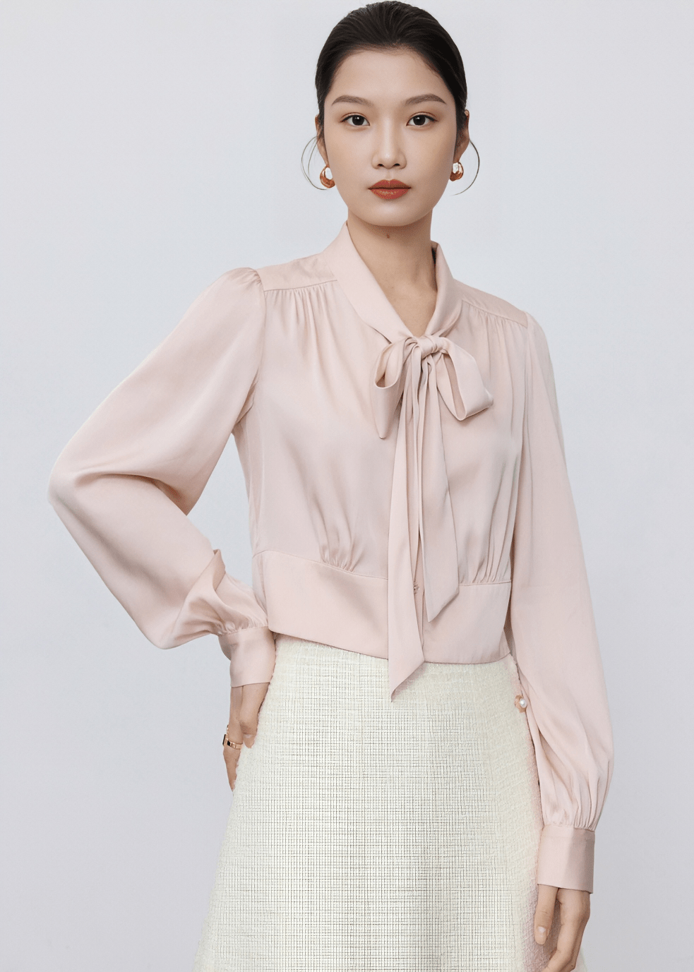 SOVEREIGN RIBBON BLOUSE - Vera Lumina