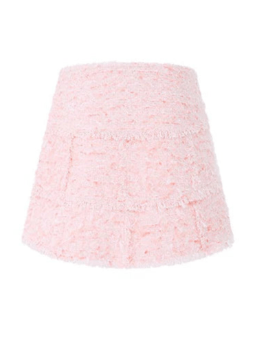 spliced pastel tweed short jacket - Vera Lumina