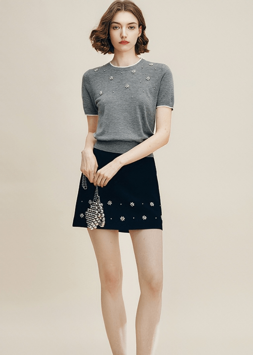 STELLAR BLOSSOM KNIT TOP - Vera Lumina