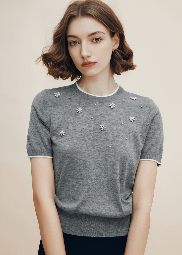 STELLAR BLOSSOM KNIT TOP - Vera Lumina