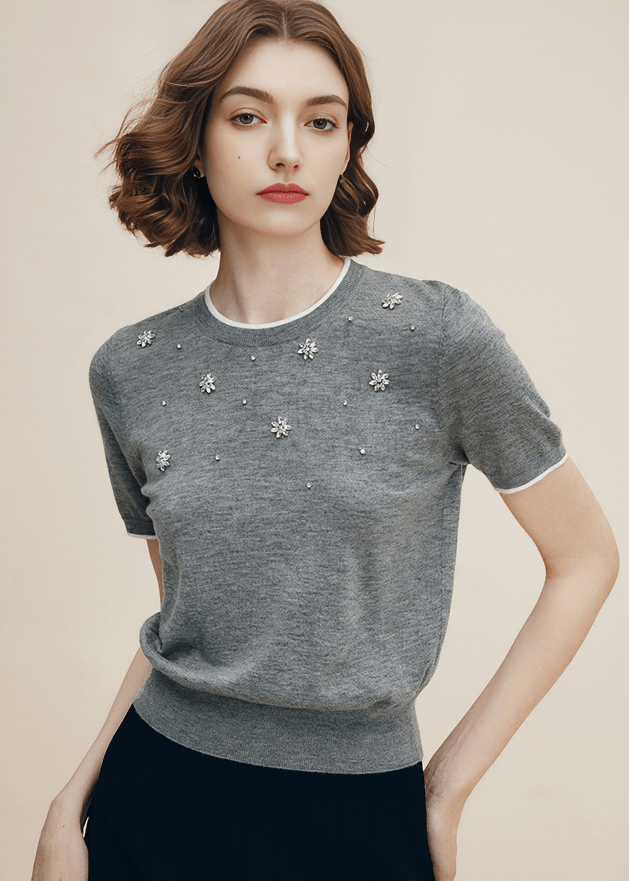 STELLAR BLOSSOM KNIT TOP - Vera Lumina