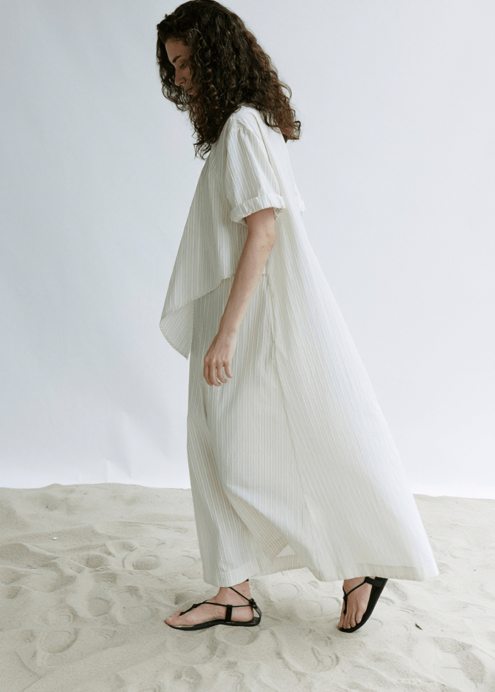 STRIPED TIE - FRONT DRESS - Vera Lumina