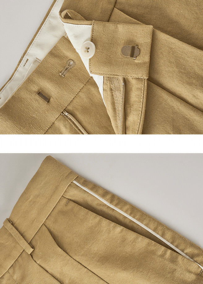 STRUCTURED PLEAT WIDE TROUSERS - Vera Lumina
