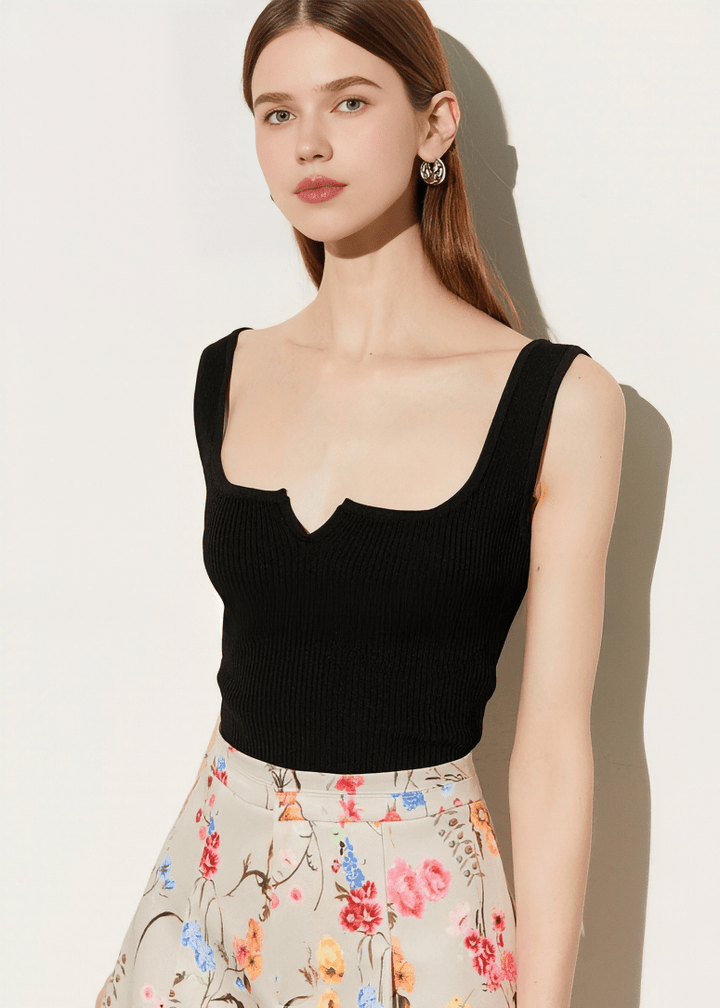 SWEETHEART RIBBED TANK TOP - Vera Lumina