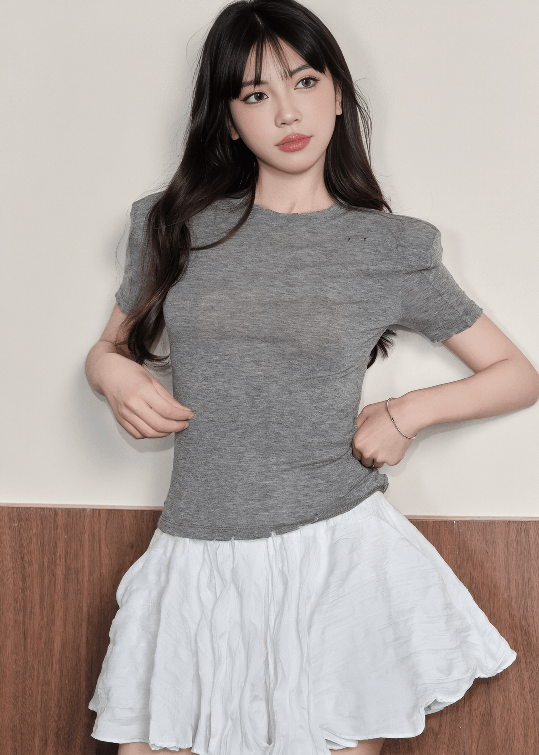 ノーブルダメージパフスリーブTシャツ - Vera Lumina