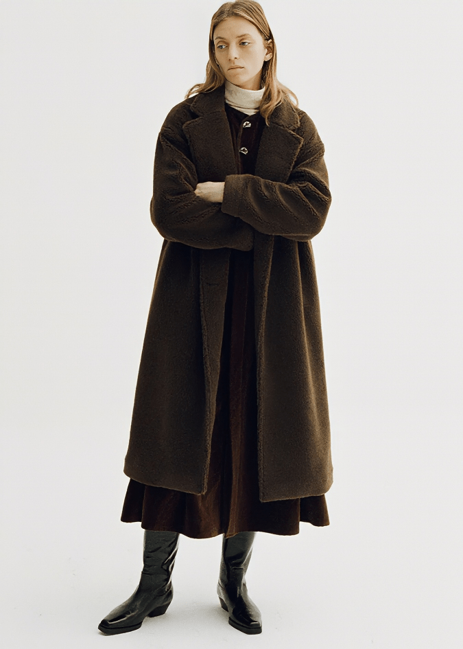 TAILORED WOOL COAT - Vera Lumina