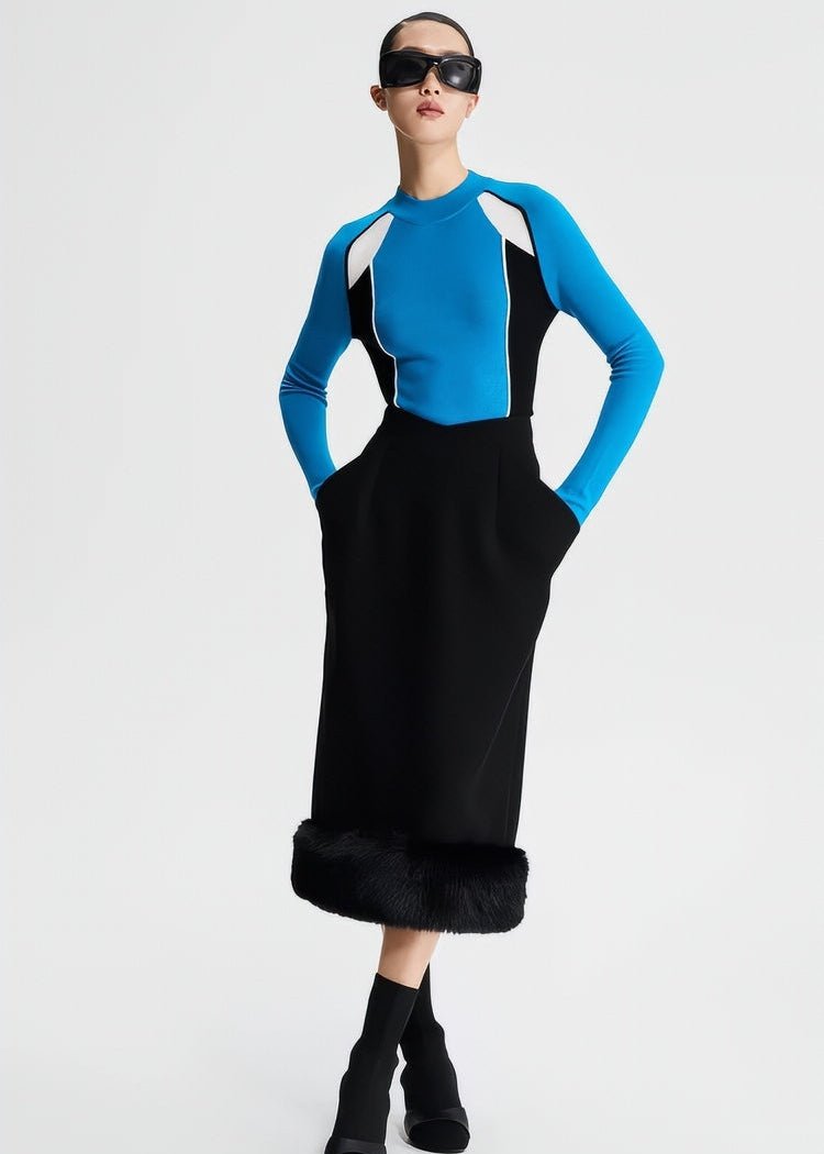 THREE - DIMENSIONAL SILHOUETTE PANELLED SKIRT - Vera Lumina