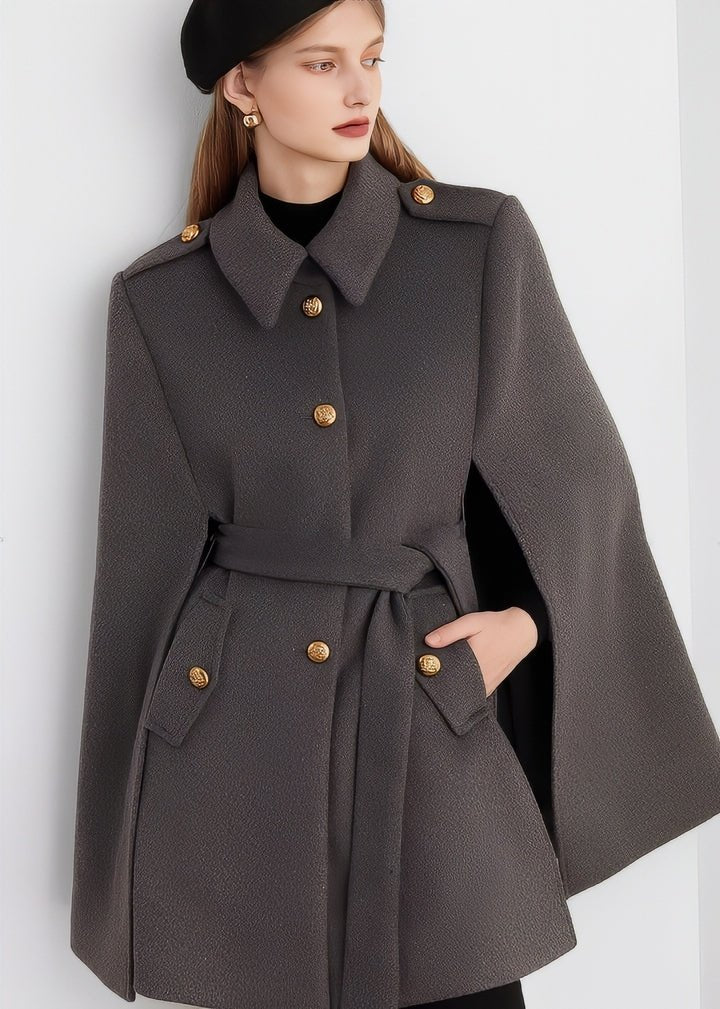 Trad Cape Flare Coat - Vera Lumina