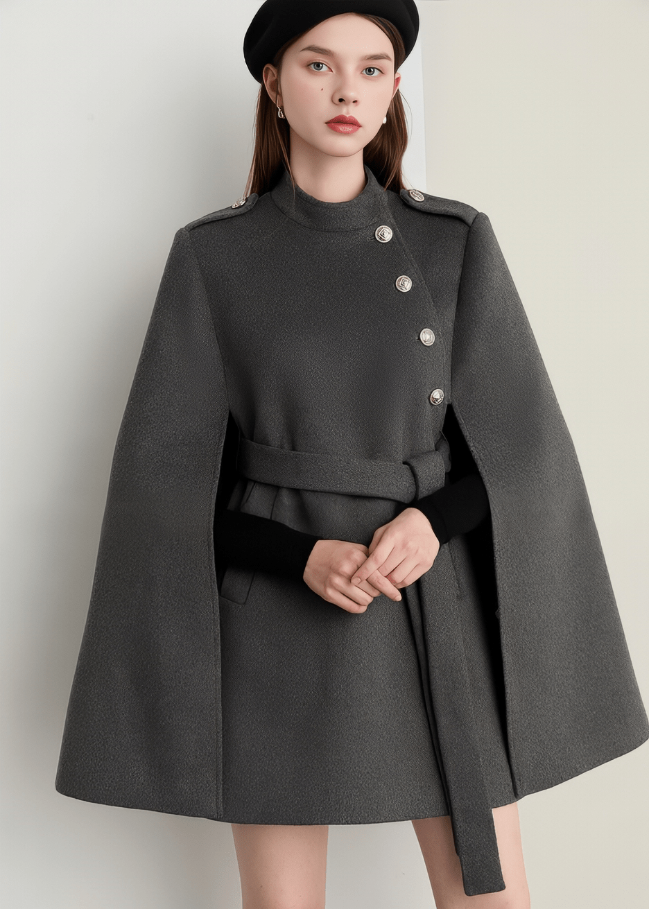 Trad Cape Flare Coat - Vera Lumina