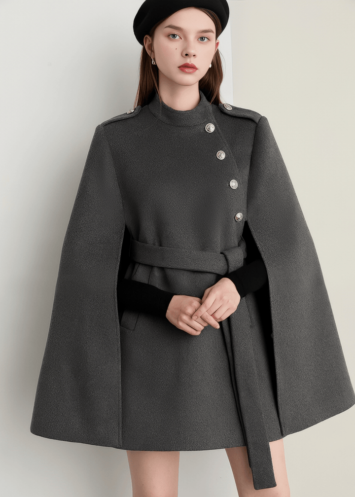 Trad Cape Flare Coat - Vera Lumina