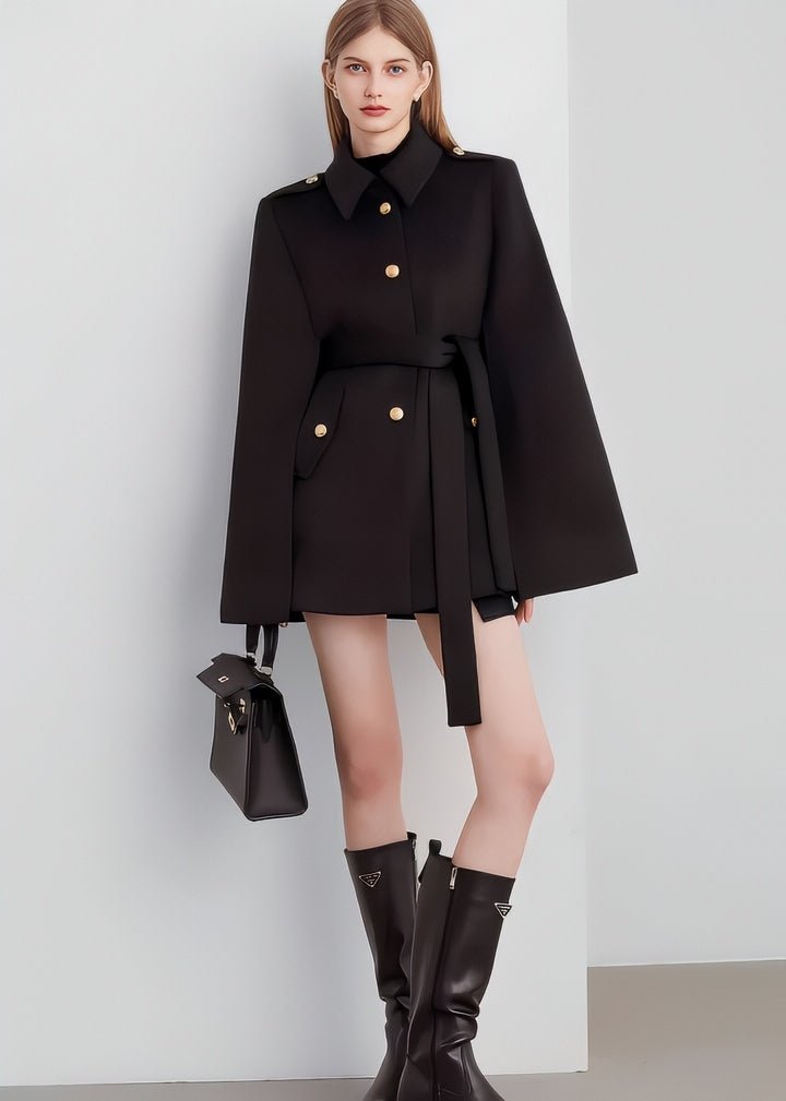 Trad Cape Flare Coat - Vera Lumina